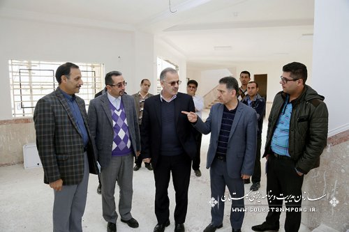 بازدید رئیس سازمان مدیریت وبرنامه ریزی استان از تعدادی از پروژه های در حال اجراء ملی واستانی شهرستان آزاد شهر