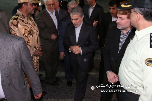 با استقبال گرم مسئولین استانی ،دکتر نوبخت وارد استان گلستان شد