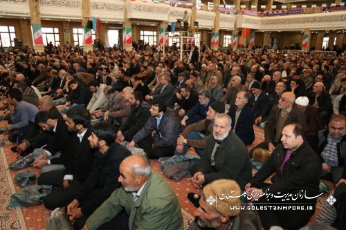 سخنرانی دکتر نوبخت در مصلی نماز جمعه با موضوع یوم الله 22 بهمن