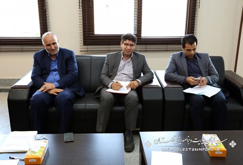 ملاقات مشاور اقتصادی سازمان هواشناسی کشور با رئیس سازمان مدیریت وبرنامه ریزی استان گلستان