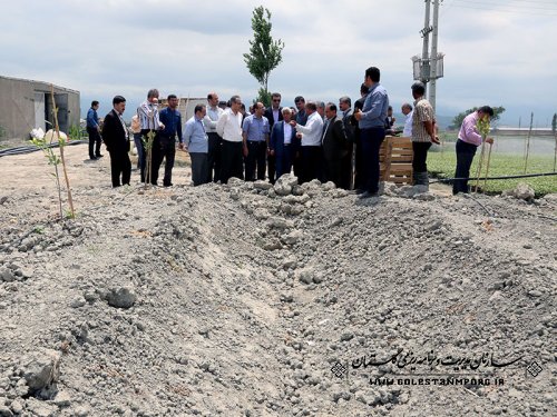 شرکت در افتتاحیه نخستین کشت نشایی پنبه کشور در روستای مامایی گرگان