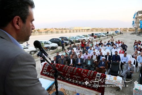 افتتاح متمرکز پروژه های عمرانی، اقتصادی و اشتغالزای شهرستان ترکمن با حضور مهندس پیش قدم 