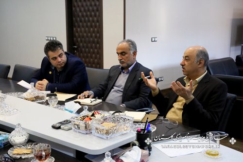 نشست رئیس دانشگاه علوم کشاورزی ومنابع طبیعی با رئیس سازمان مدیریت و برنامه ریزی استان گلستان