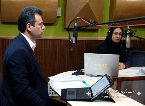 حضور رئیس سازمان مدیریت وبرنامه ریزی استان در برنامه رادیویی «روزنه»