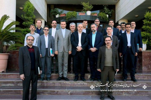 دیدار استاندار گلستان با کارمندان سازمان مدیریت و برنامه ریزی استان