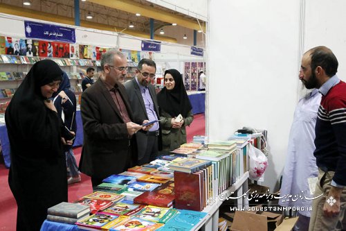 گزارش تصویری  دیدار دکتر روزبهان از نمایشگاه کتاب استان گلستان