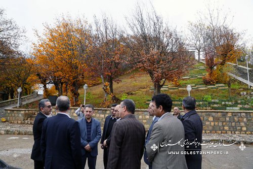 بازدید رئیس سازمان مدیریت وبرنامه ریزی استان از تعدادی از پروژه های در حال اجراء ملی واستانی شهرستان آزاد شهر