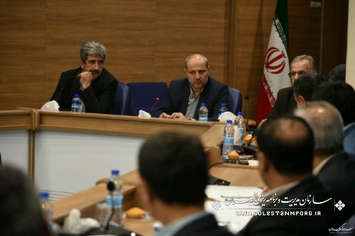 برگزاری دهمین جلسه کارگروه رفع موانع تولید در استانداری گلستان