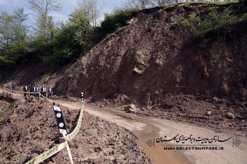 بازدید آقای روزبهان از مناطق سیل زده وخسارت سیل در شهرستان علی آباد کتول