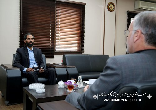 دیدار مدیر منطقه ای خبرگزاری ایرنا با رئیس سازمان مدیریت و برنامه ریزی گلستان