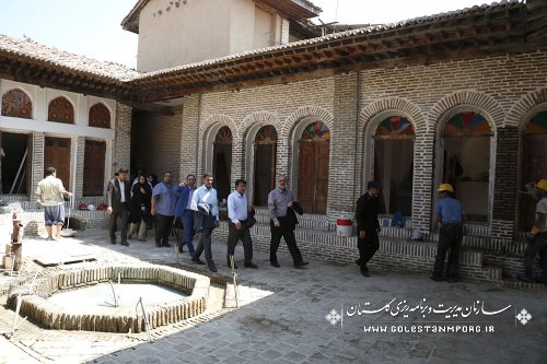 بازدید آقای روزبهان رئیس سازمان از محله قدیمی گرگان (سرچشمه ) خانه تاریخی تقوی ها
