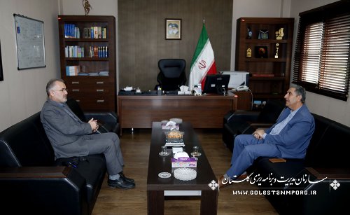 دیدار مدیر نمایندگی وزارت امور خارجه در استان گلستان با آقای روزبهان رئیس سازمان