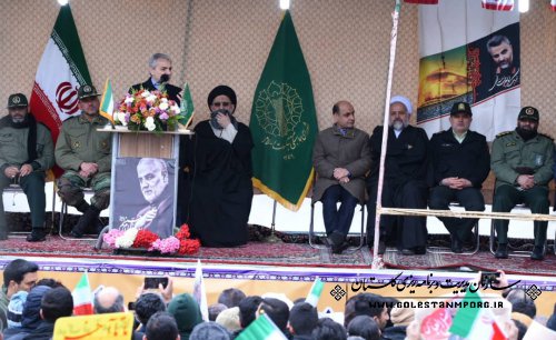 حضور دکتر نوبخت در مراسم یوم الله دهه مبارک فجر در استان گلستان