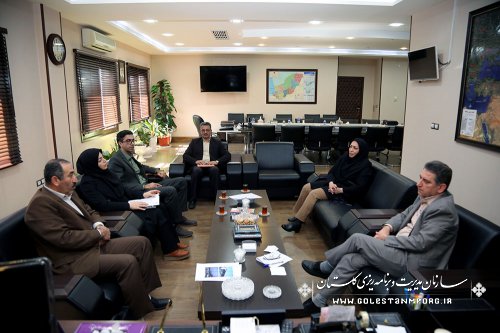 نشست برخی روسای دستگاههای اجرایی استان با مهندس عابدی رئیس سازمان مدیریت و برنامه ریزی استان گلستان