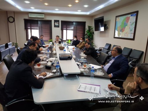 جلسه بررسی وضعیت  پروژه های آب وفاضلاب استان