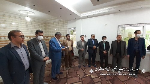 افتتاح یک واحد مسکونی احداثی بنیاد مسکن استان از محل اعتبارات حوادث سیل در شهرستان مینودشت