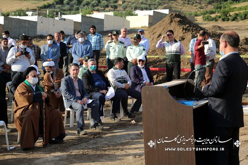 حضور  آقای عابدی رئیس سازمان در مراسم آغاز عملیات اجرایی سایت جدید روستای جنگلده بالا