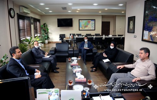 جلسه رئیس سازمان با مدیرکل ثبت اسناد،املاک استان گلستان