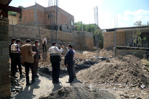 بازدید رئیس سازمان از مناطق زلزله زده رامیان