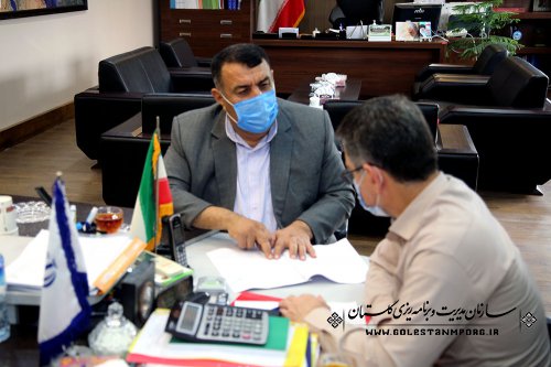 جلسه رئیس سازمان با فرمانداران کردکوی و کلاله