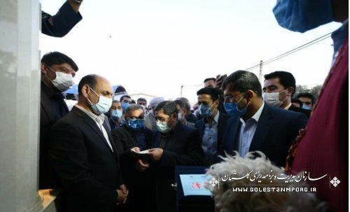 حضور رئیس سازمان در جشن پایان بازسازی مناطق سیل زده کشور به میزبانی گلستان
