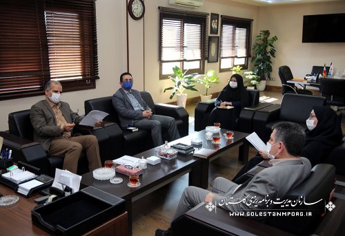جلسه رئیس سازمان مدیریت و برنامه ریزی استان گلستان با مدیرکل صدا و سیمای استان