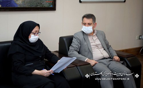 جلسه رئیس سازمان مدیریت و برنامه ریزی استان گلستان با مدیرکل صدا و سیمای استان