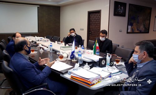 جلسه رئیس سازمان مدیریت و برنامه ریزی استان گلستان با مدیرعامل شرکت آب منطقه ای استان