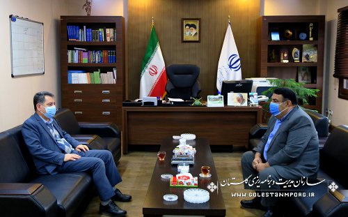 جلسه رئیس سازمان مدیریت و برنامه ریزی استان گلستان با فرماندار کردکوی