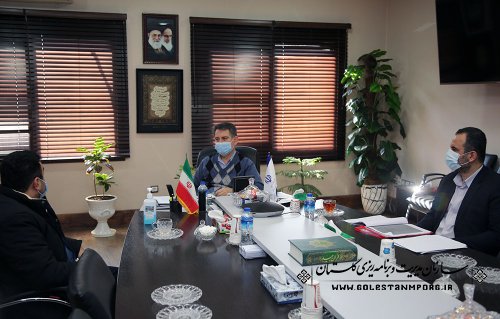 جلسه رئیس سازمان مدیریت و برنامه ریزی استان گلستان با مدیرکل تعاون،کار و رفاه اجتماعی استان
