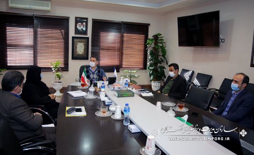 جلسه رئیس سازمان مدیریت و برنامه ریزی استان گلستان با معاونت توسعه مدیریت و منابع استانداری
