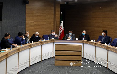 رئیس سازمان مدیریت و برنامه ریزی استان گلستان در جلسه کارگروه ویژه اقتصادی استان