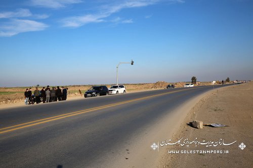 بازدید رئیس سازمان مدیریت و برنامه ریزی استان گلستان از طرح تعریض جاده آق قلا به گنبد