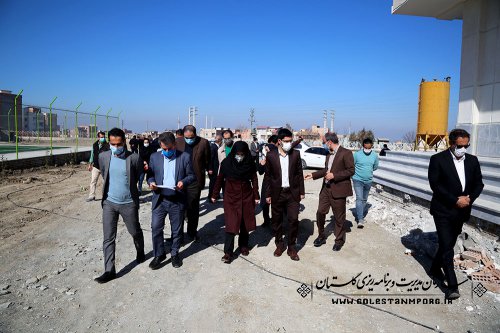 بازدید رئیس سازمان مدیریت و برنامه ریزی استان گلستان از پروژه های عمرانی آموزشکده پسران شهید چمران گرگان