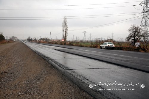 بازدید رئیس سازمان مدیریت و برنامه ریزی استان گلستان از بهسازی و تعریض مسیر جاده کردکوی-بندرترکمن
