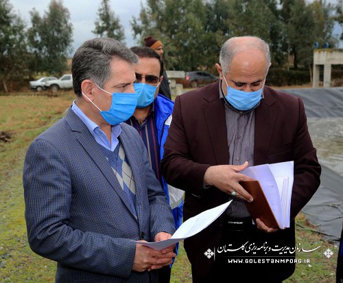 رئیس سازمان مدیریت و برنامه ریزی استان گلستان از تصفیه خانه فاضلاب بندرگز بازدید کرد