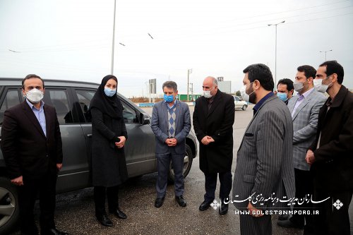 مراسم استقبال رئیس سازمان مدیریت و برنامه ریزی استان گلستان از رئیس سازمان هواشناسی کشور