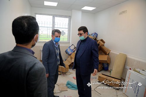 بازدید رئیس سازمان مدیریت و برنامه ریزی استان گلستان از پروژه پزشکی قانونی گنبد