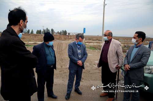 بازدید رئیس سازمان مدیریت و برنامه ریزی استان گلستان از پروژه جاده ترانزیتی موسوم به جاده نفت