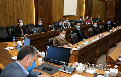 جلسه رئیس سازمان مدیریت و برنامه ریزی استان گلستان با همکاران معاونت برنامه ریزی و بودجه سازمان