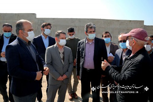 بازدید رئیس سازمان مدیریت و برنامه ریزی استان گلستان از مجتمع کشت و صنعت دکتر بسکی در مینودشت