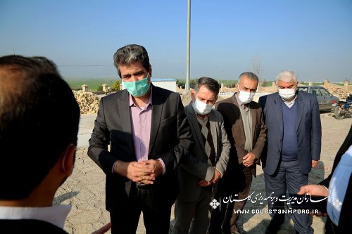 بازدید رئیس سازمان مدیریت و برنامه ریزی استان گلستان از پیشرفت فیزیکی هتل آویشن مینودشت