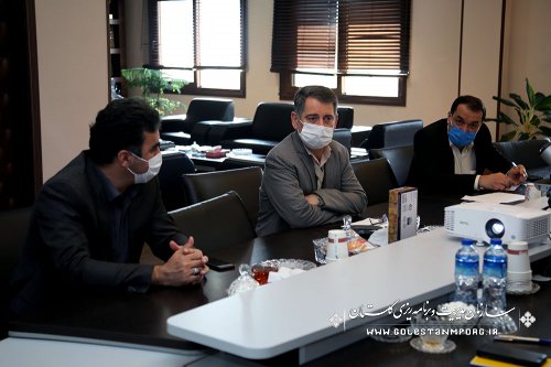 جلسه رئیس سازمان مدیریت و برنامه ریزی استان گلستان با مدیرکل امور اقتصادی و دارایی استان