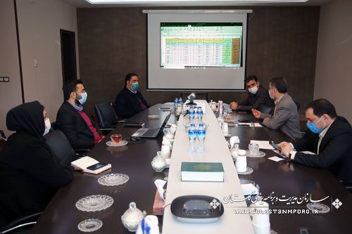 جلسه رئیس سازمان مدیریت و برنامه ریزی استان گلستان با مدیرکل امور اقتصادی و دارایی استان