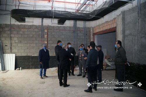 بازدید رئیس سازمان مدیریت و برنامه ریزی استان گلستان از مرکز تشخیص  بیماری های اسب آق قلا