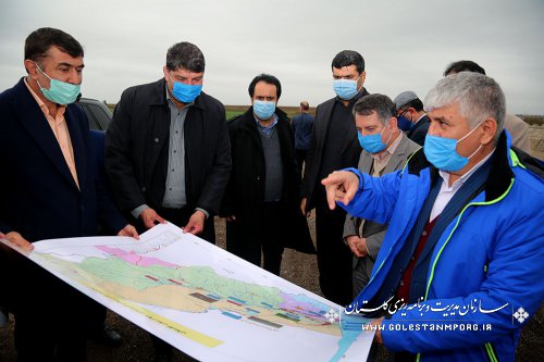 بازدید رئیس سازمان مدیریت و برنامه ریزی استان گلستان از سد آقدکش آق قلا