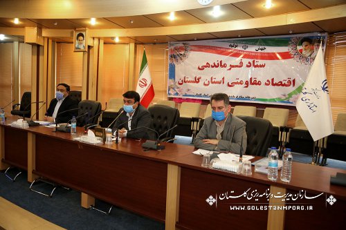 رئیس سازمان مدیریت و برنامه ریزی استان گلستان در جلسه ستاد فرماندهی اقتصاد مقاومتی