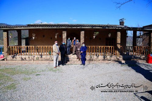 بازدید سازمان مدیریت و برنامه ریزی استان گلستان از بوم گردی جیرا رامیان