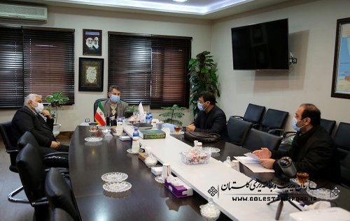 جلسه رئیس سازمان مدیریت و برنامه ریزی استان گلستان با مدیرکل صنعت،معدن و تجارت استان