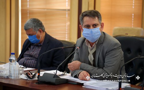 رئیس سازمان مدیریت و برنامه ریزی استان گلستان در جلسه شورای برنامه ریزی و توسعه استان